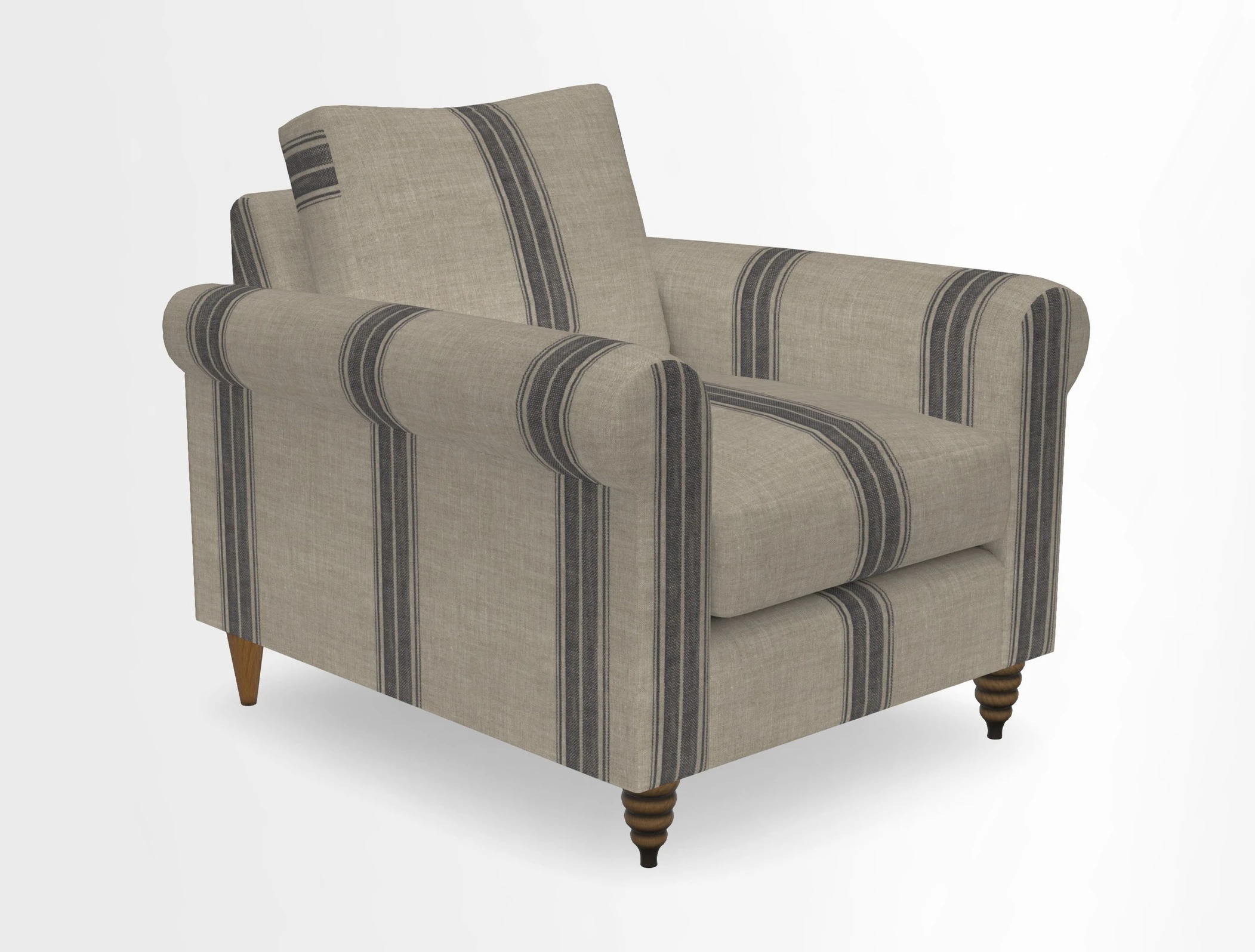Apuldram Chair in Two Tone Plain Biscuit