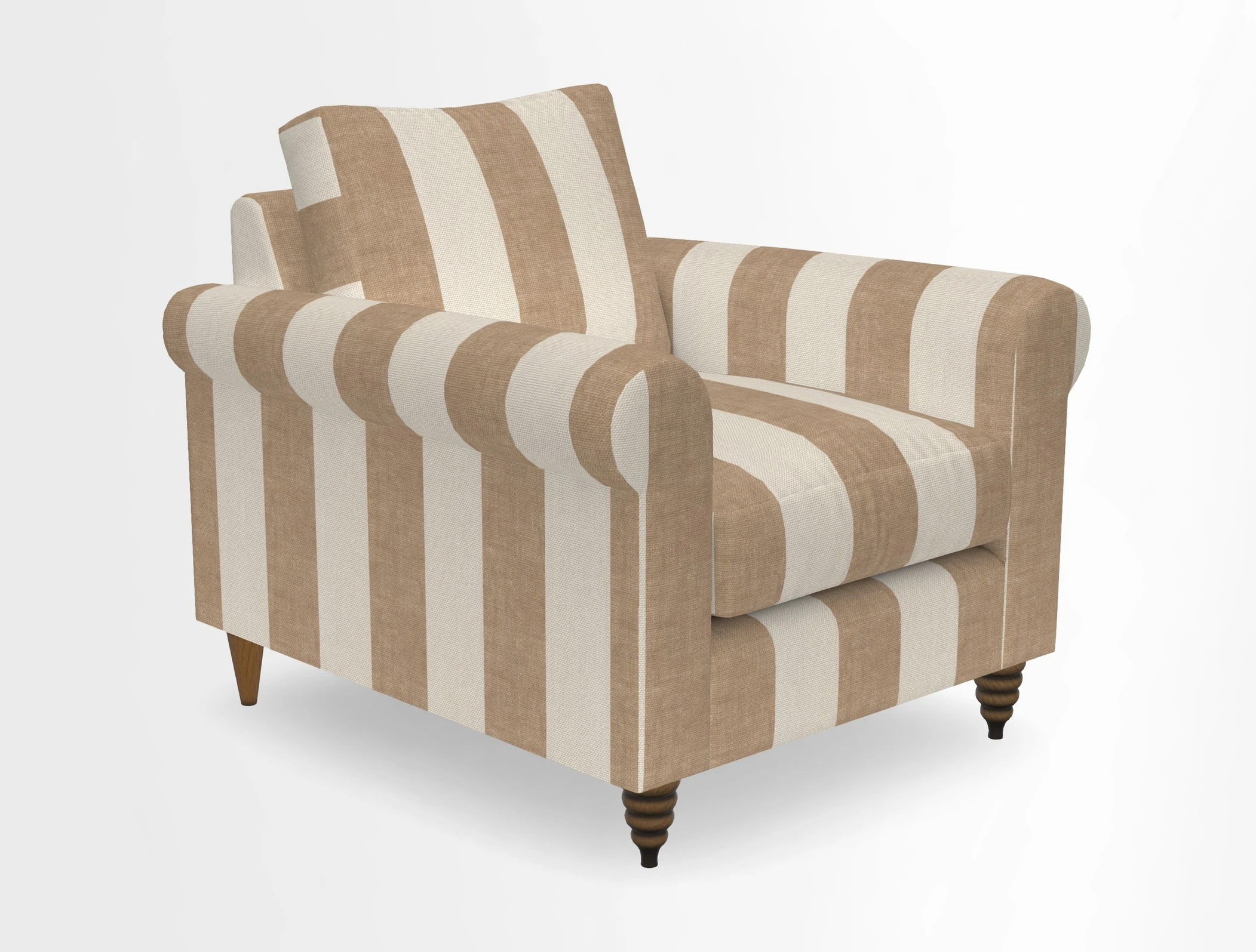 Apuldram Chair in Two Tone Plain Biscuit