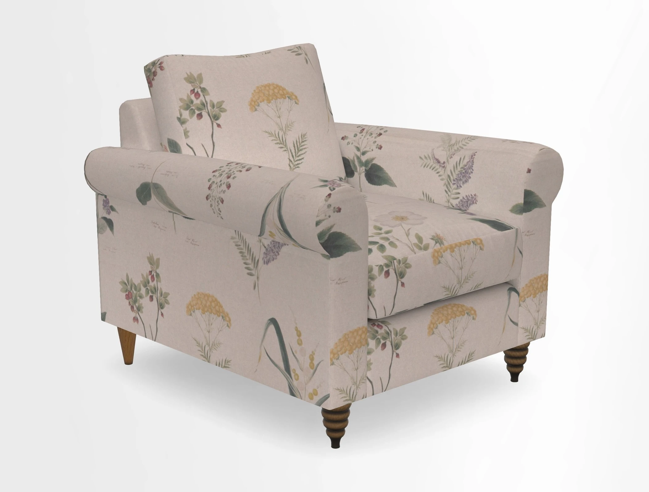 Apuldram Chair in Two Tone Plain Biscuit