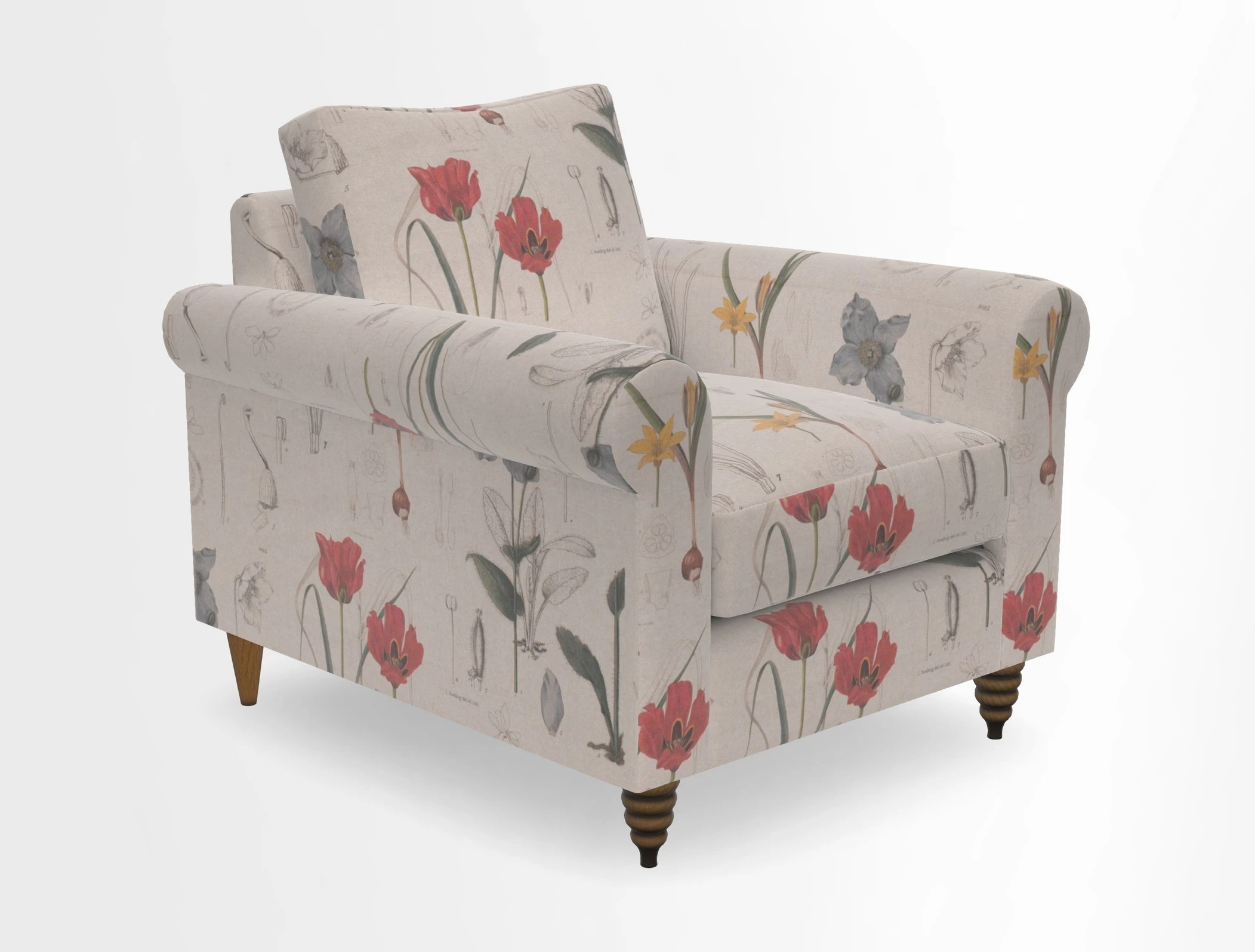 Apuldram Chair in Two Tone Plain Biscuit