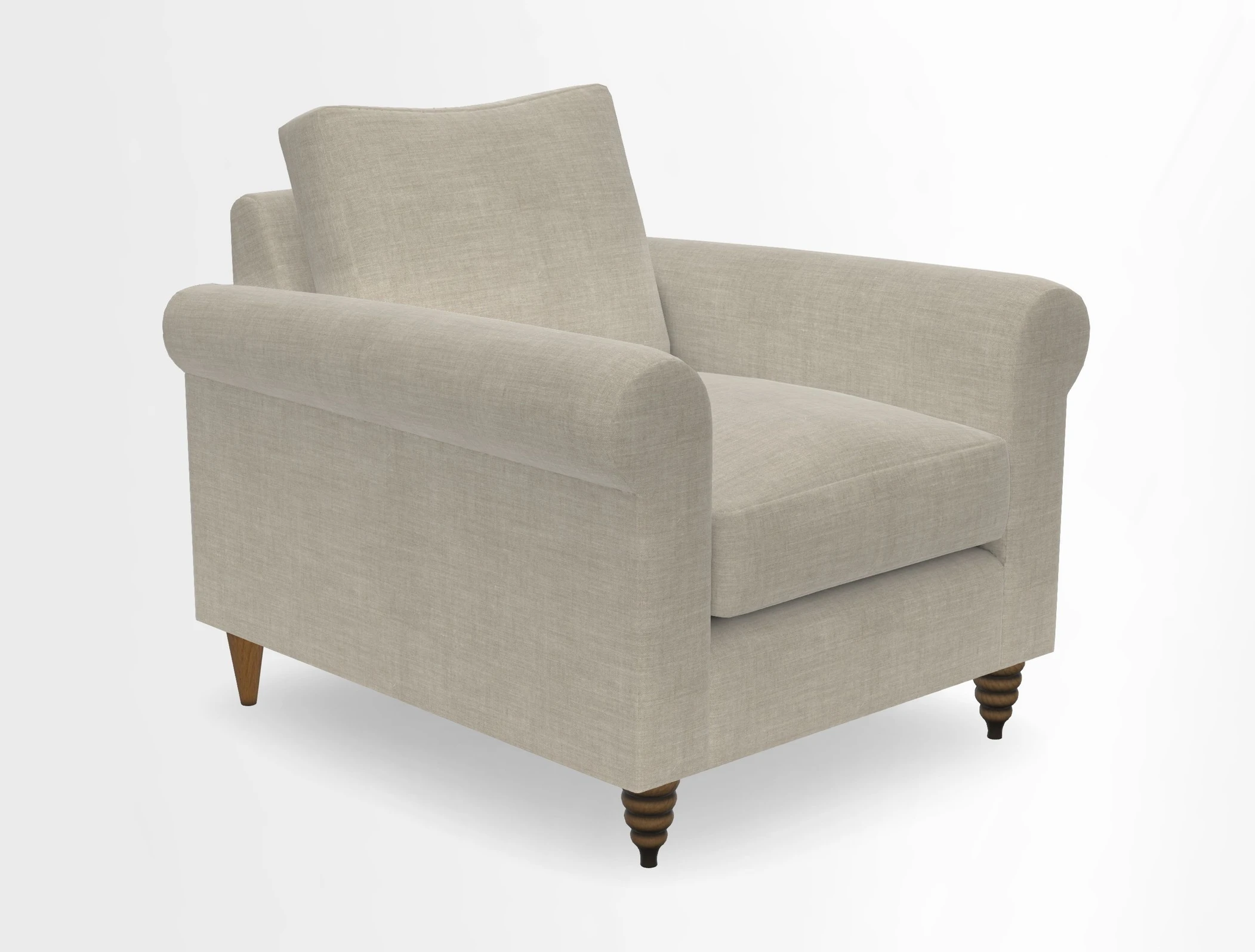 Apuldram Chair in Two Tone Plain Biscuit