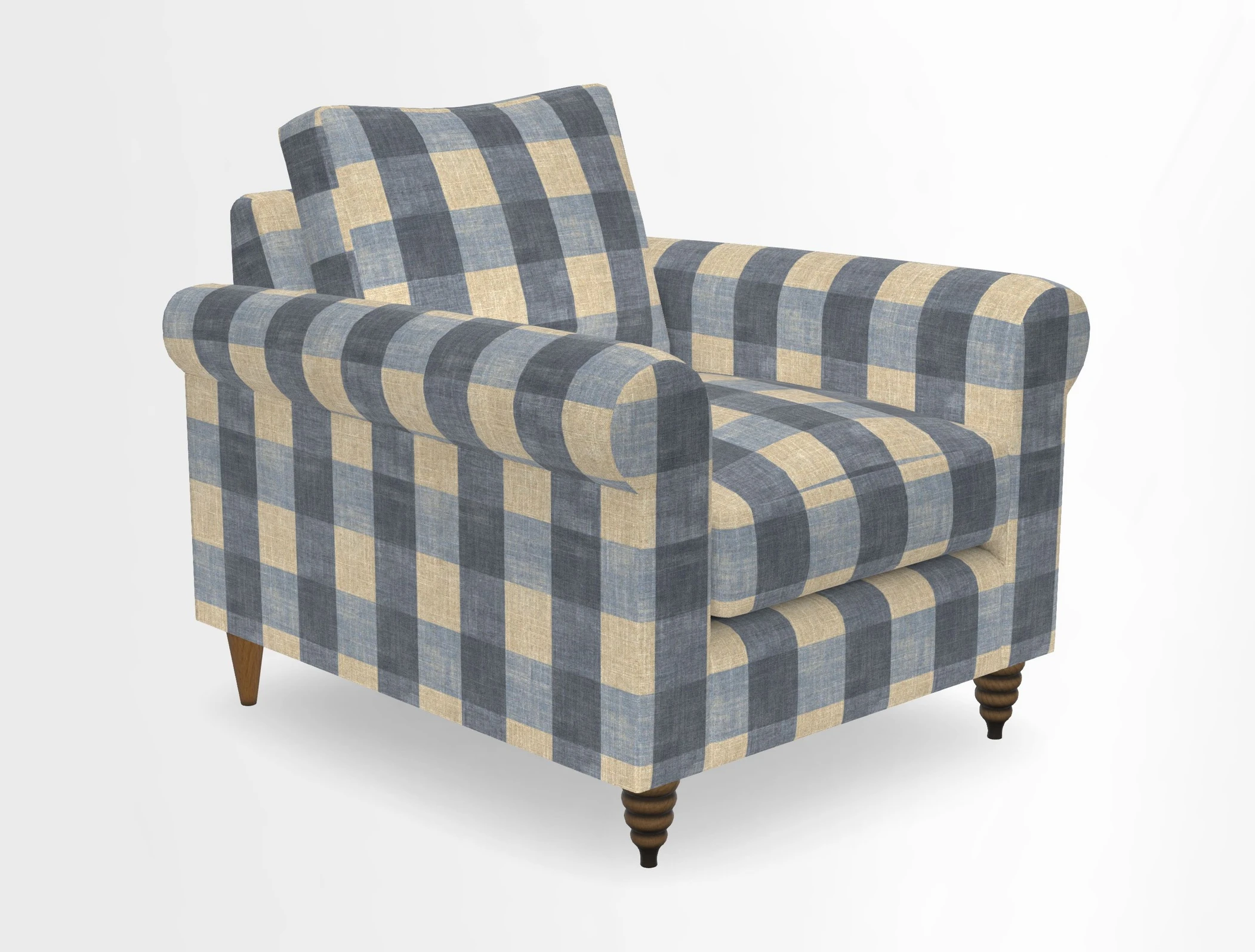 Apuldram Chair in Two Tone Plain Biscuit
