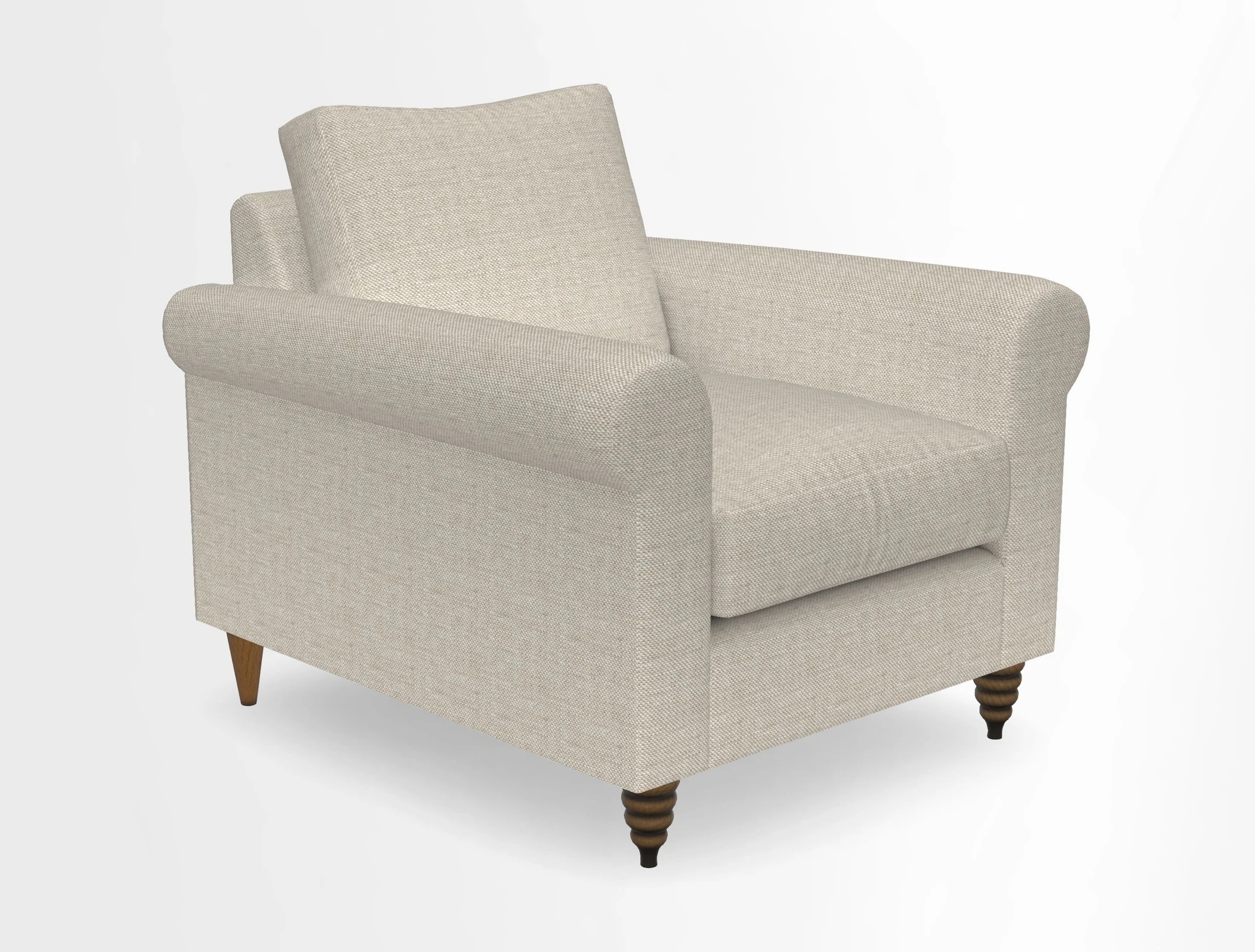 Apuldram Chair in Two Tone Plain Biscuit