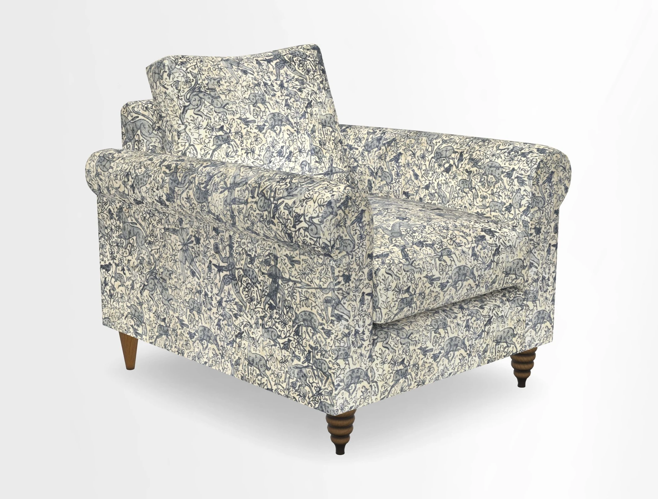 Apuldram Chair in Two Tone Plain Biscuit