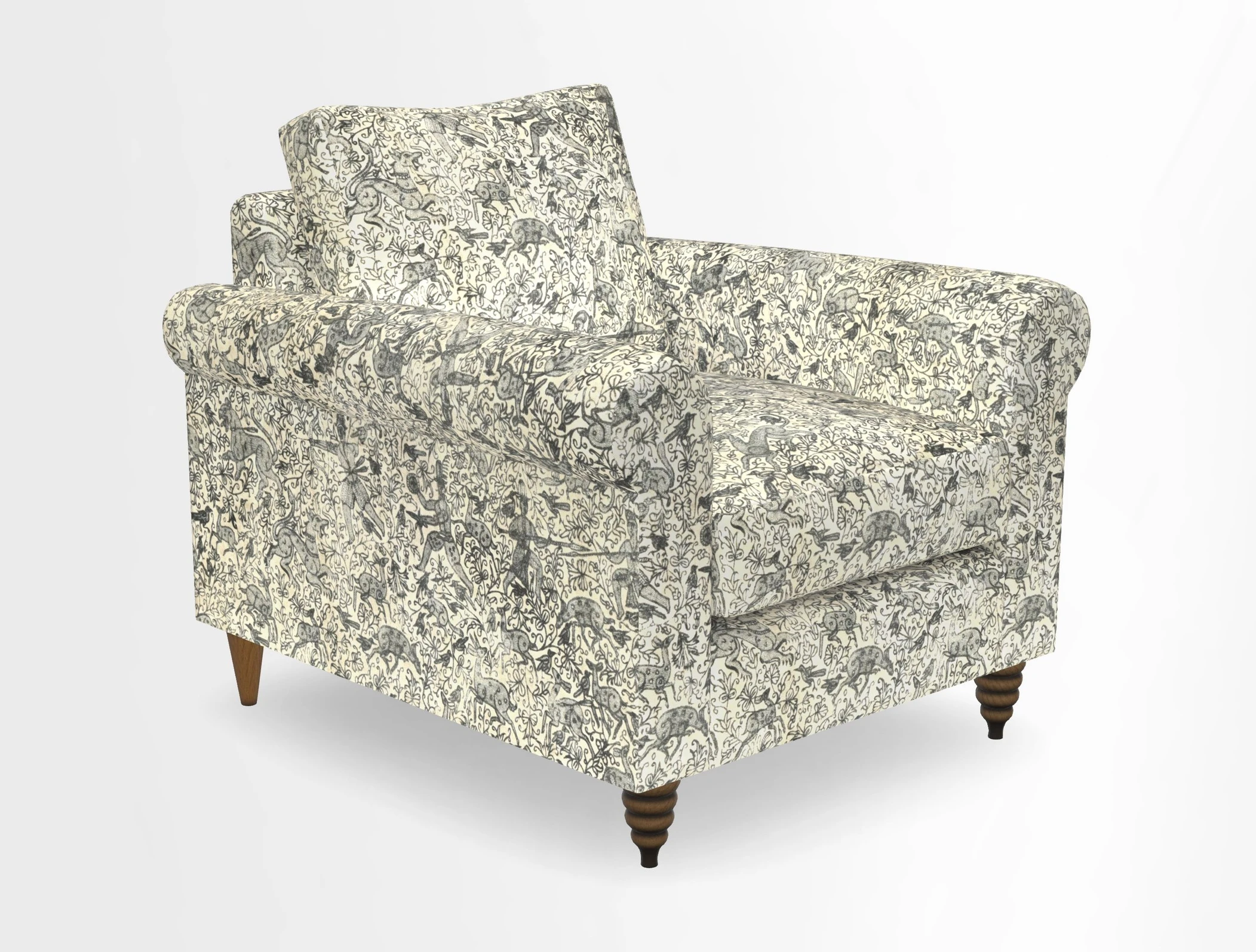 Apuldram Chair in Two Tone Plain Biscuit
