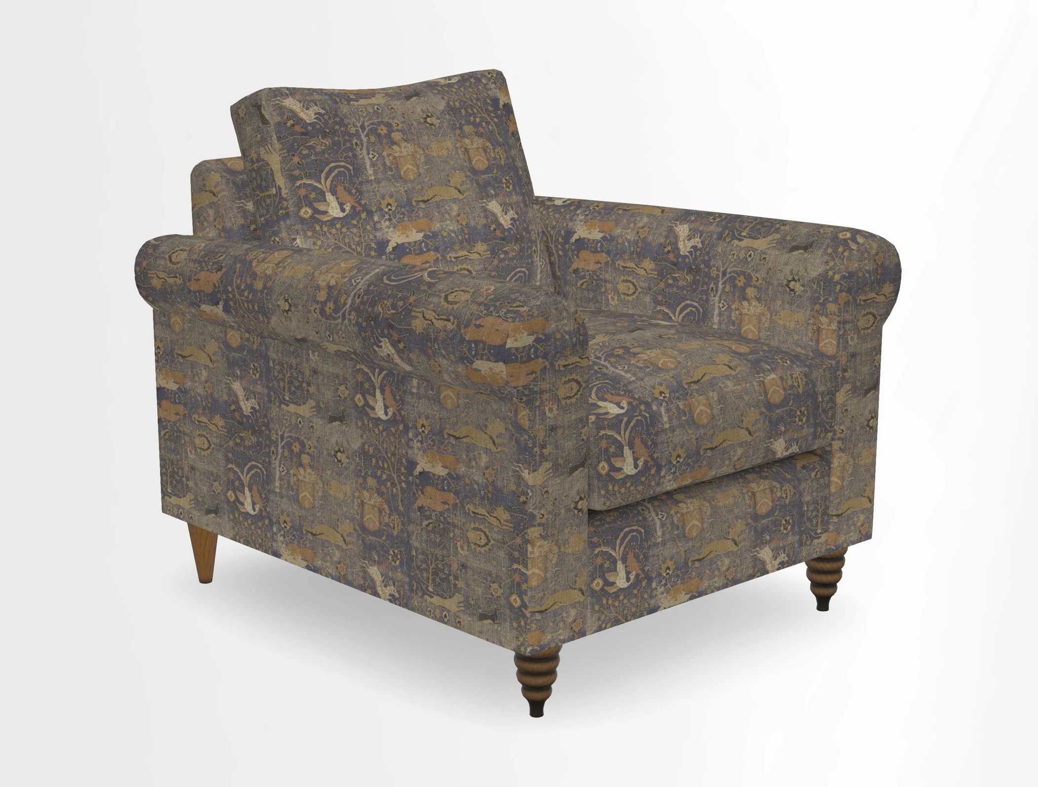 Apuldram Chair in Two Tone Plain Biscuit