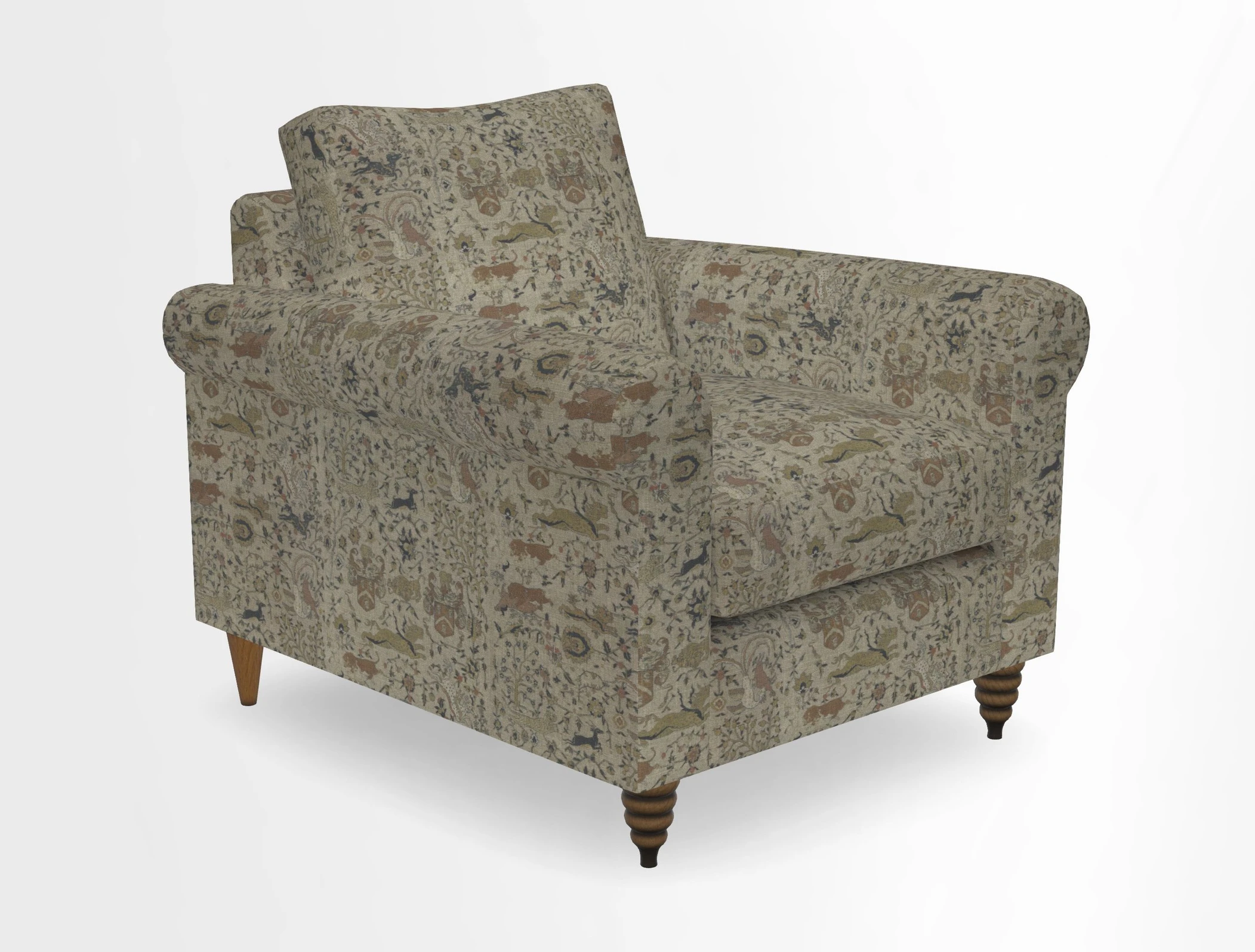 Apuldram Chair in Two Tone Plain Biscuit