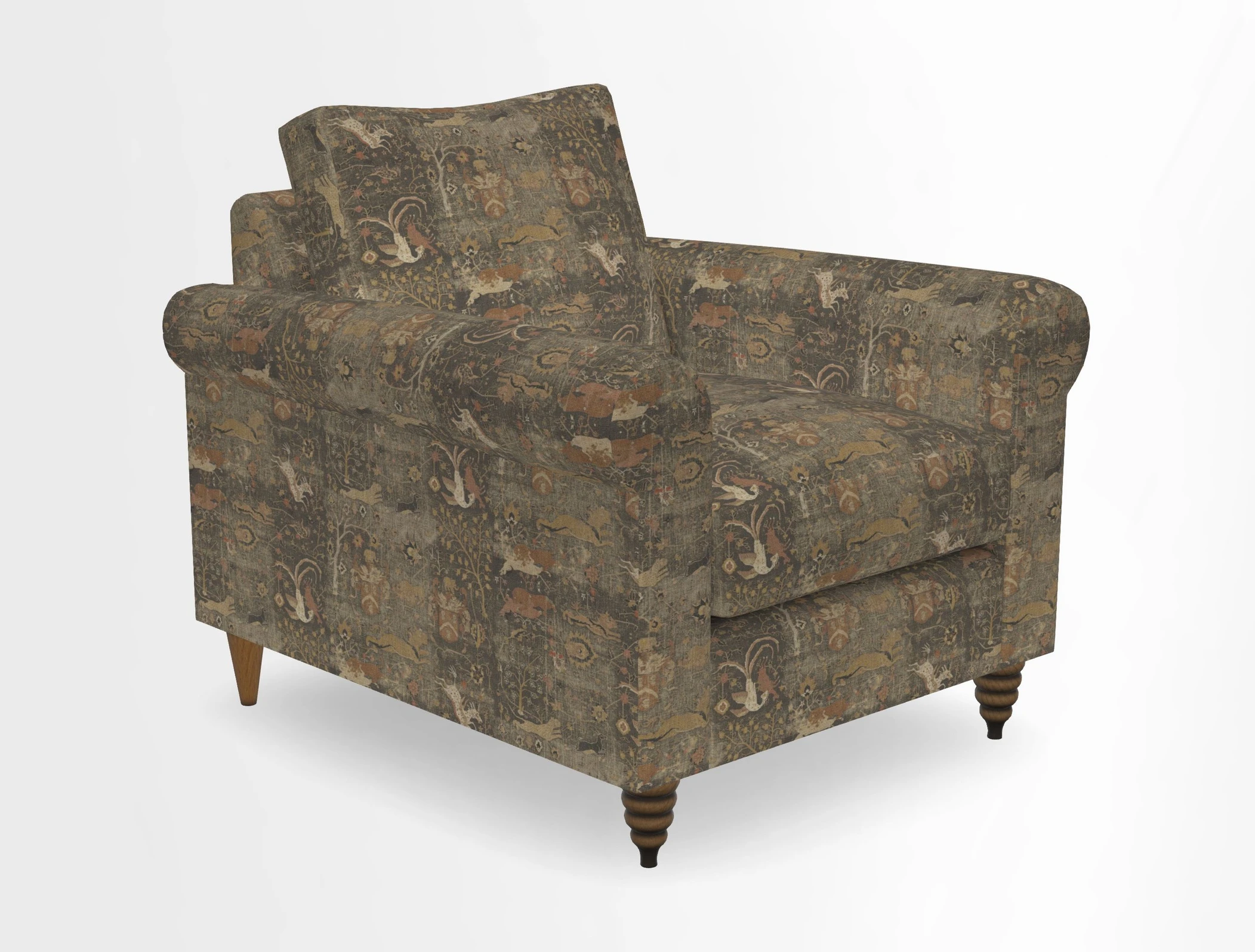 Apuldram Chair in Two Tone Plain Biscuit