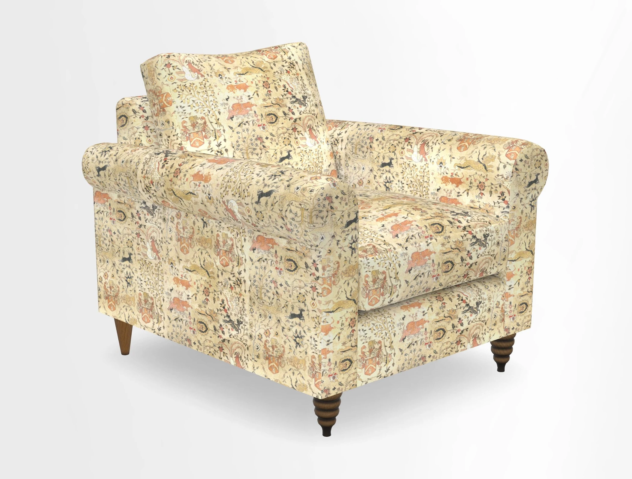 Apuldram Chair in Two Tone Plain Biscuit