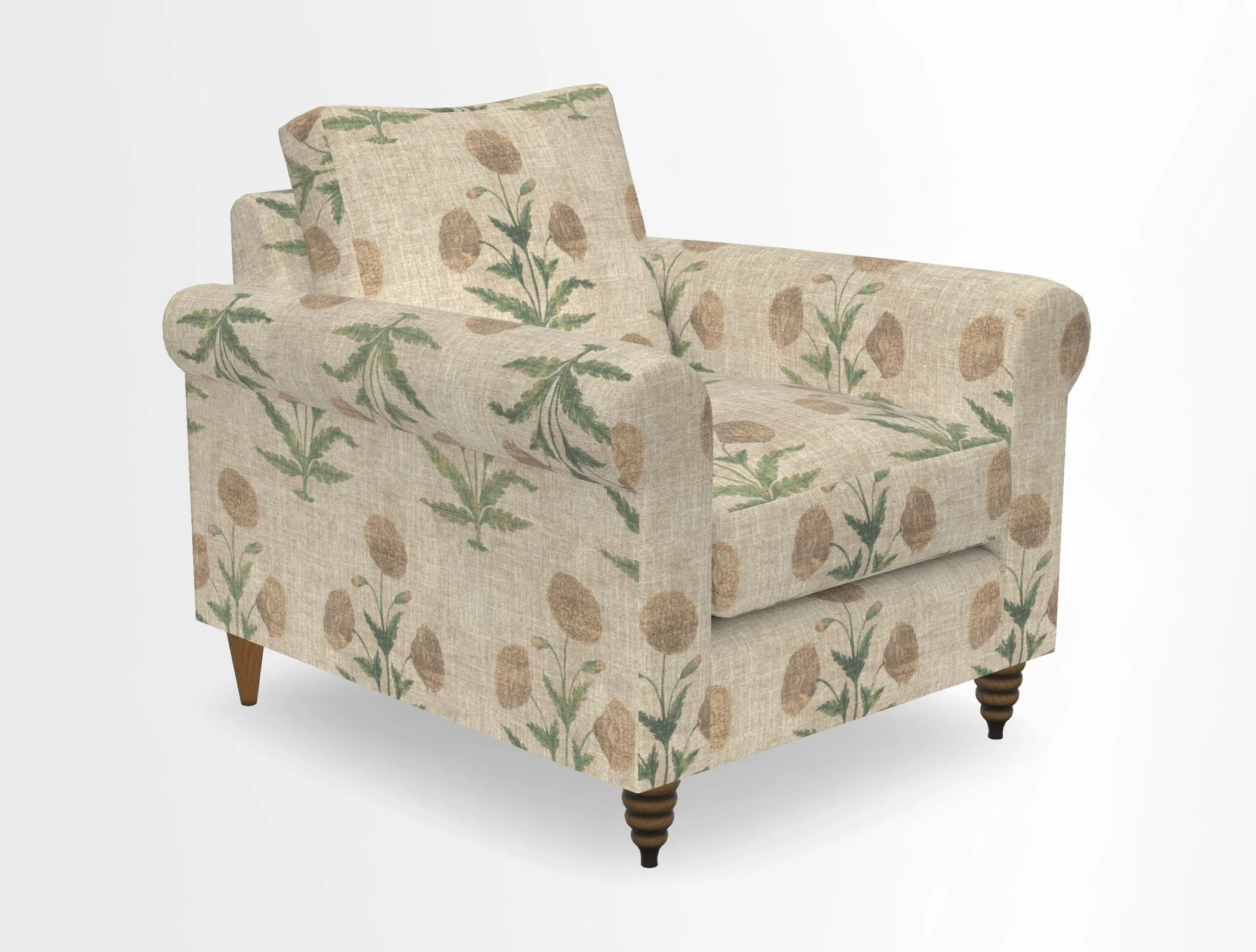 Apuldram Chair in Two Tone Plain Biscuit