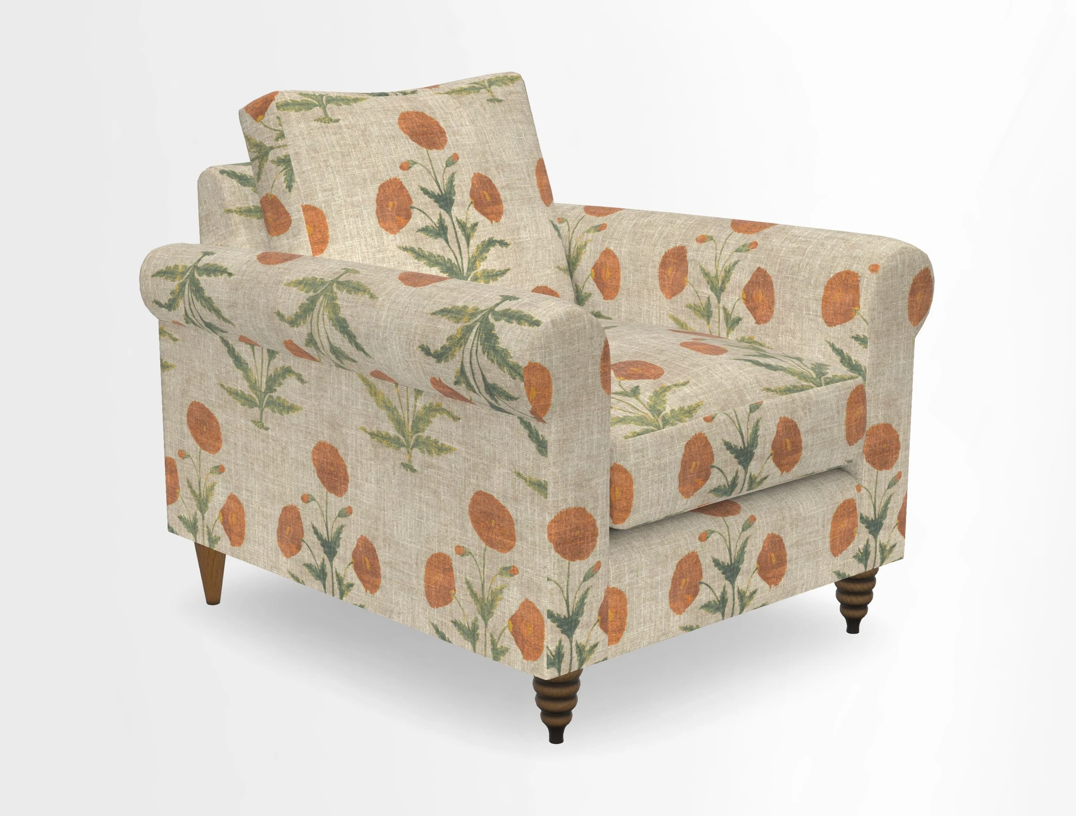 Apuldram Chair in Two Tone Plain Biscuit