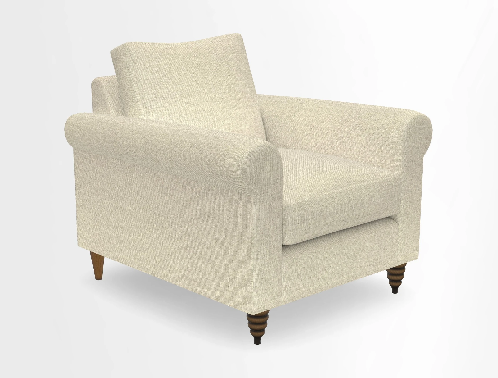 Apuldram Chair in Two Tone Plain Biscuit