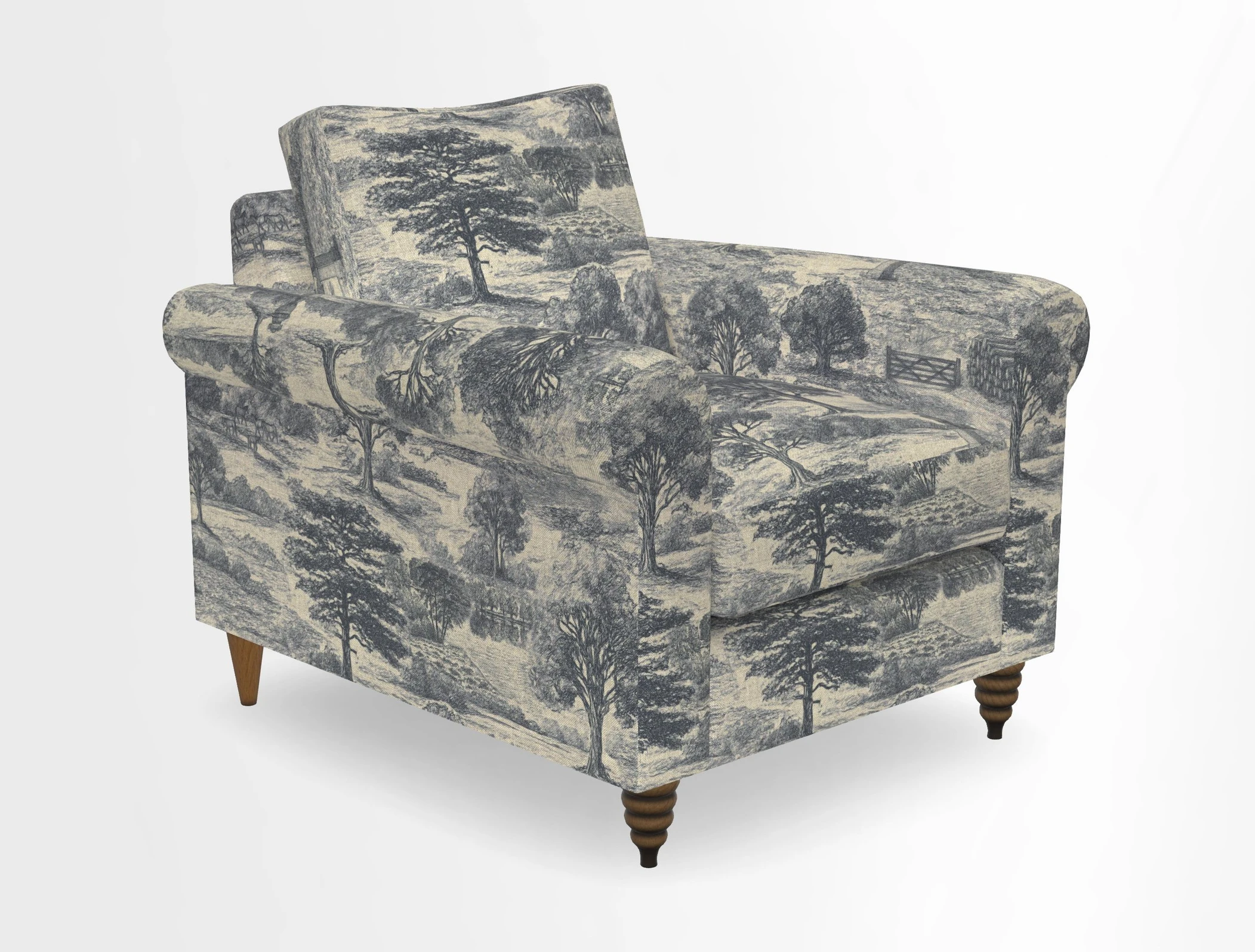 Apuldram Chair in Two Tone Plain Biscuit