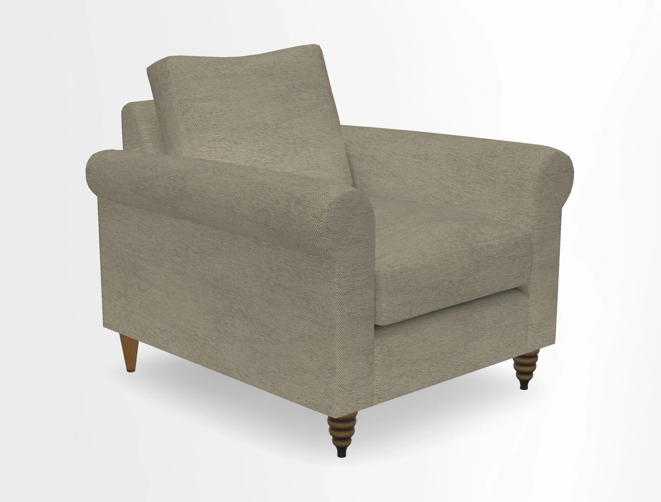 Apuldram Chair in Two Tone Plain Biscuit