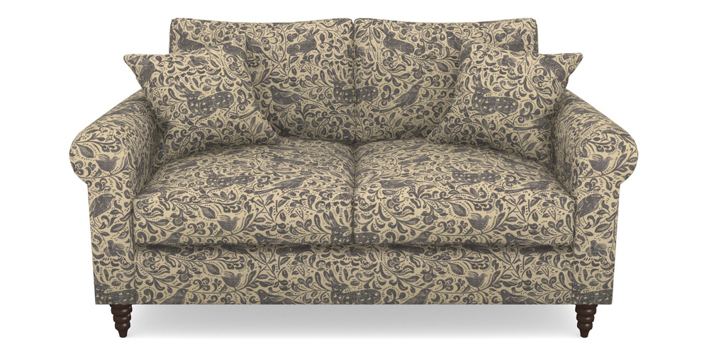 Product photograph of Apuldram 2 Seater Sofa In V A Drawn From Nature - Bird And Rabbit - Navy from Sofas and Stuff Limited