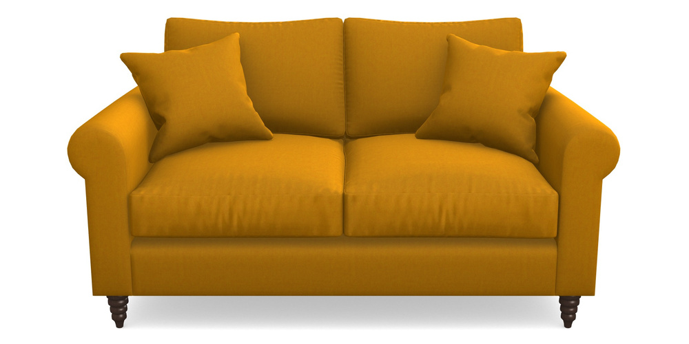 Product photograph of Apuldram 2 Seater Sofa In House Velvet - Saffron from Sofas and Stuff Limited