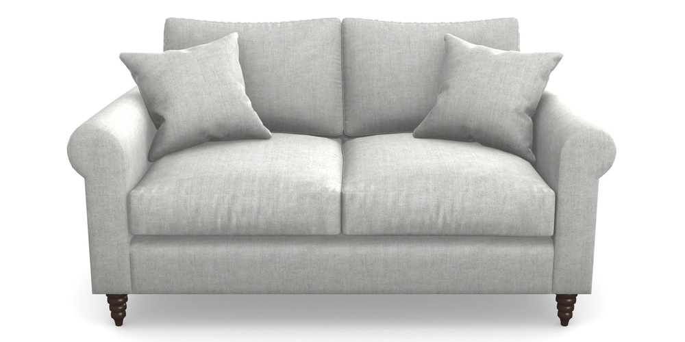 Product photograph of Apuldram 2 Seater Sofa In Super Soft Velvet - Silver from Sofas and Stuff Limited