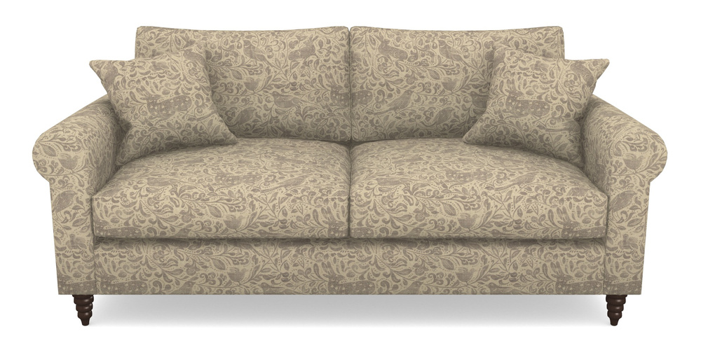 Product photograph of Apuldram 3 Seater Sofa In V A Drawn From Nature - Bird And Rabbit - Grey from Sofas and Stuff Limited