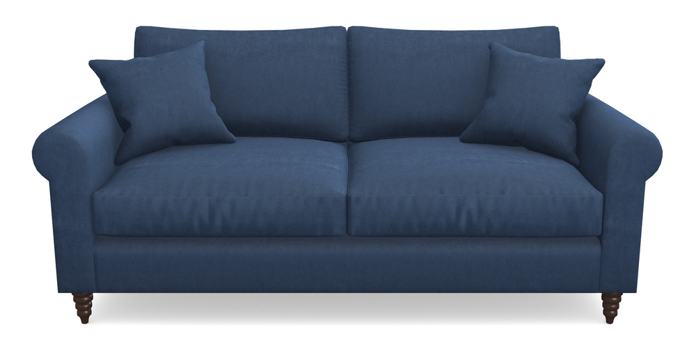 Product photograph of Apuldram 3 Seater Sofa In Clever Tough And Eco Velvet - Agean from Sofas and Stuff Limited