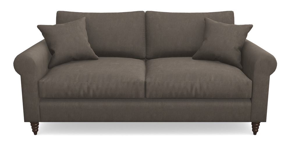 Product photograph of Apuldram 3 Seater Sofa In Clever Tough And Eco Velvet - Chrome from Sofas and Stuff Limited