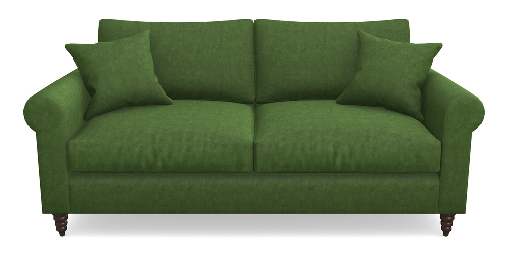 Product photograph of Apuldram 3 Seater Sofa In Clever Tough And Eco Velvet - Shamrock from Sofas and Stuff Limited