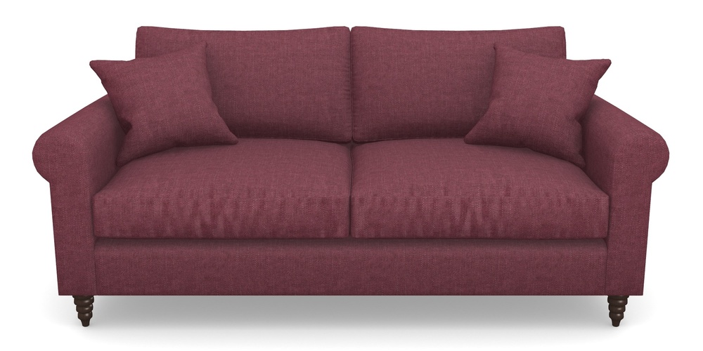 Product photograph of Apuldram 3 Seater Sofa In Easy Clean Plain - Chianti from Sofas and Stuff Limited