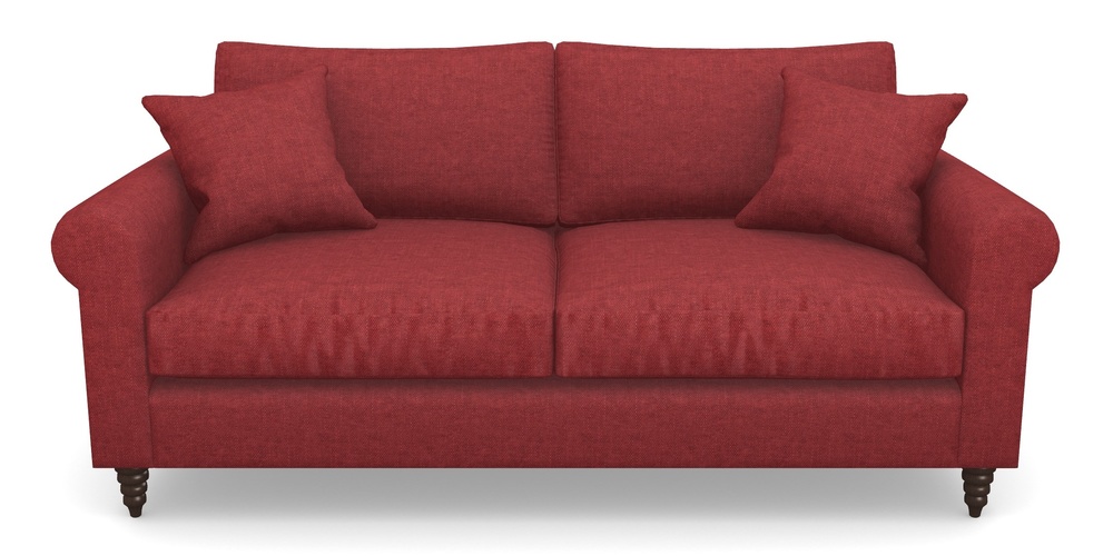 Product photograph of Apuldram 3 Seater Sofa In Easy Clean Plain - Claret from Sofas and Stuff Limited