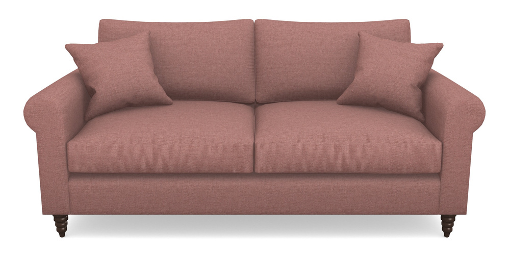 Product photograph of Apuldram 3 Seater Sofa In Easy Clean Plain - Rosewood from Sofas and Stuff Limited