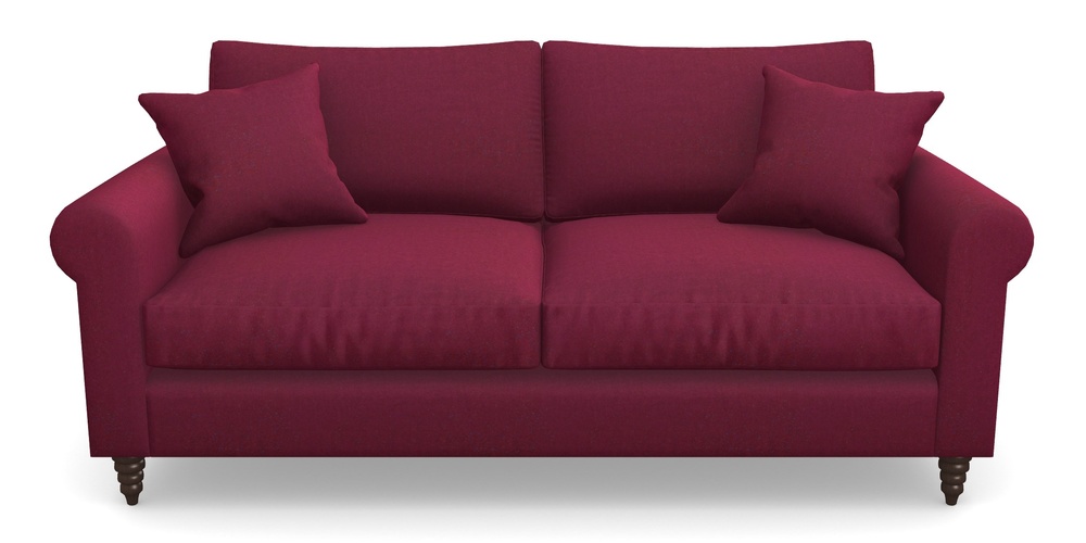 Product photograph of Apuldram 3 Seater Sofa In House Velvet - Claret from Sofas and Stuff Limited