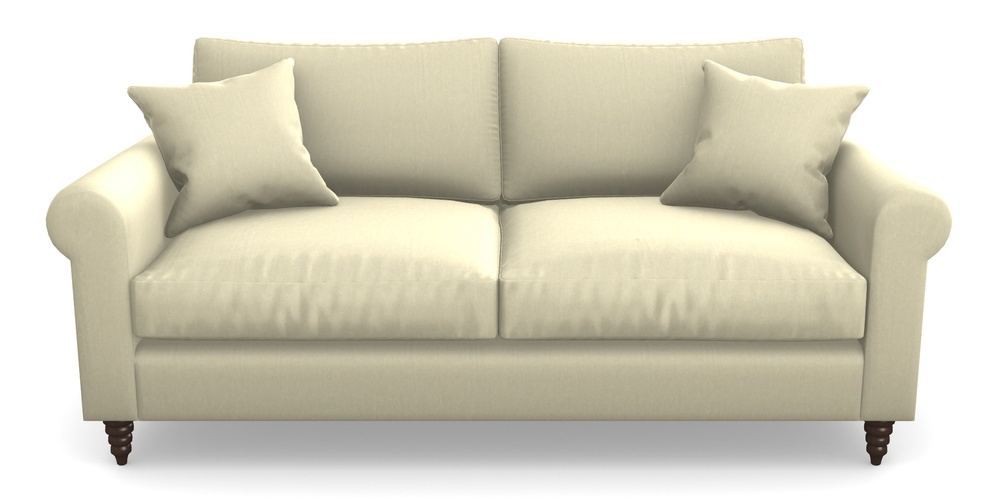 Product photograph of Apuldram 3 Seater Sofa In House Velvet - Latte from Sofas and Stuff Limited