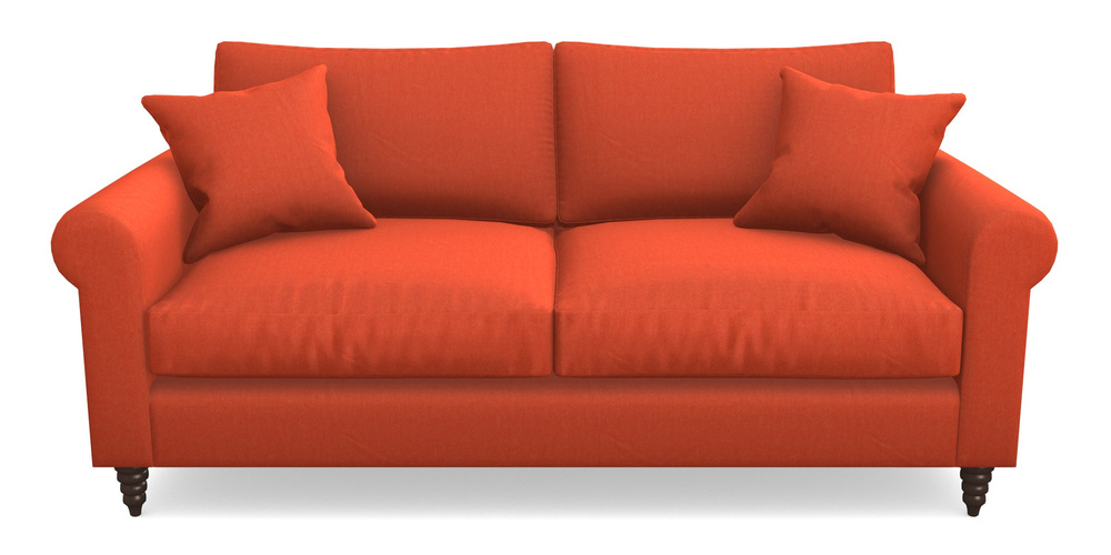 Product photograph of Apuldram 3 Seater Sofa In House Velvet - Terracotta from Sofas and Stuff Limited