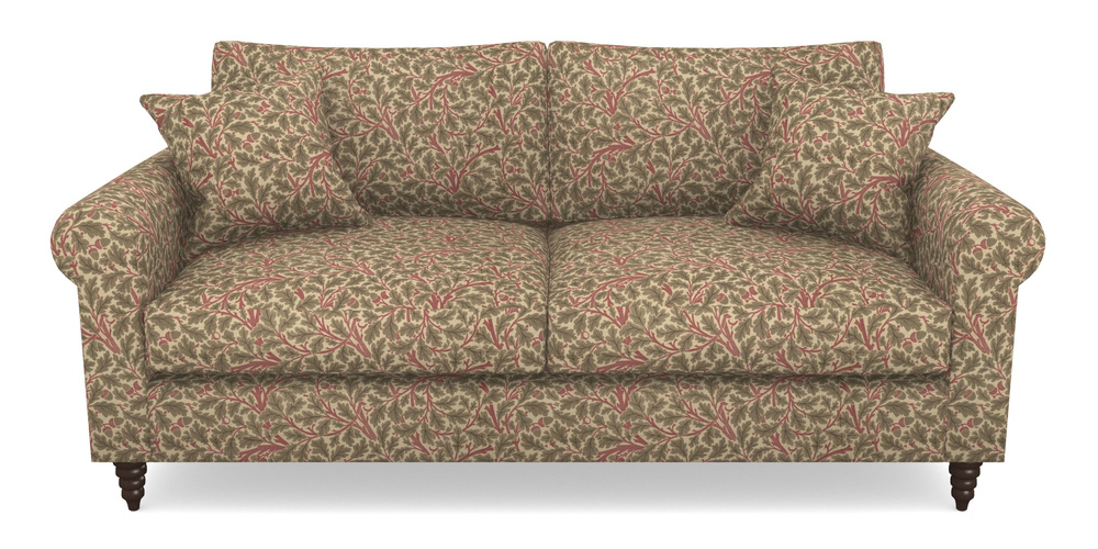 Product photograph of Apuldram 3 Seater Sofa In V A Drawn From Nature Collection - Oak Tree - Red from Sofas and Stuff Limited