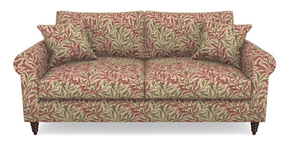 Product photograph of Apuldram 3 Seater Sofa In V A Drawn From Nature - Willow Bough Large - Red from Sofas and Stuff Limited