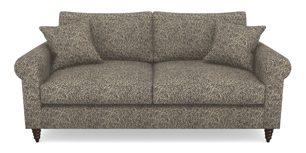 Product photograph of Apuldram 3 Seater Sofa In V A Drawn From Nature Collection - Willow - Navy from Sofas and Stuff Limited