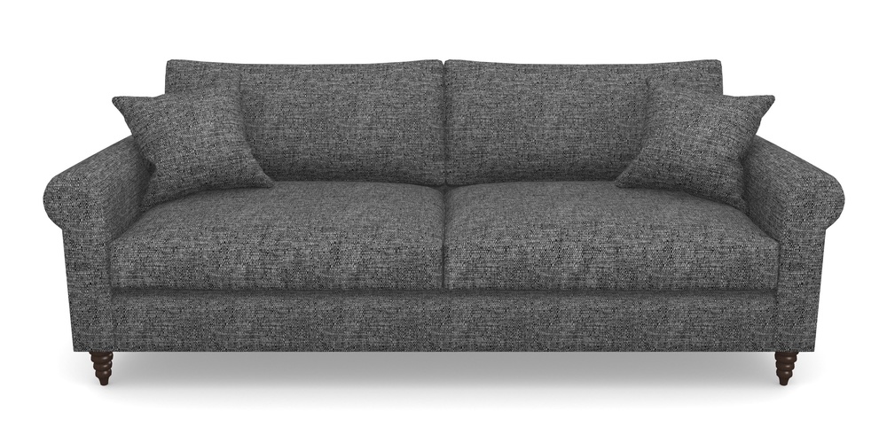 Product photograph of Apuldram 4 Seater Sofa In Aqua Clean Hove - Charcoal from Sofas and Stuff Limited