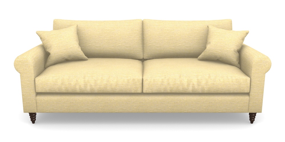 Product photograph of Apuldram 4 Seater Sofa In Aqua Clean Hove - Lemon from Sofas and Stuff Limited