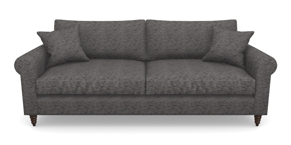 Product photograph of Apuldram 4 Seater Sofa In Aqua Clean Oban - Jet from Sofas and Stuff Limited