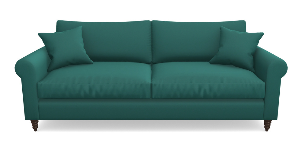 Product photograph of Apuldram 4 Seater Sofa In Clever Glossy Velvet - Kingfisher from Sofas and Stuff Limited