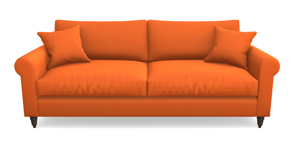 Product photograph of Apuldram 4 Seater Sofa In Clever Glossy Velvet - Seville from Sofas and Stuff Limited