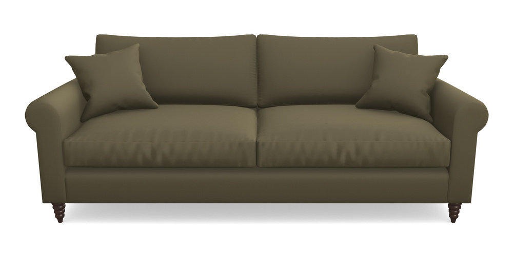 Product photograph of Apuldram 4 Seater Sofa In Clever Glossy Velvet - Sherwood from Sofas and Stuff Limited