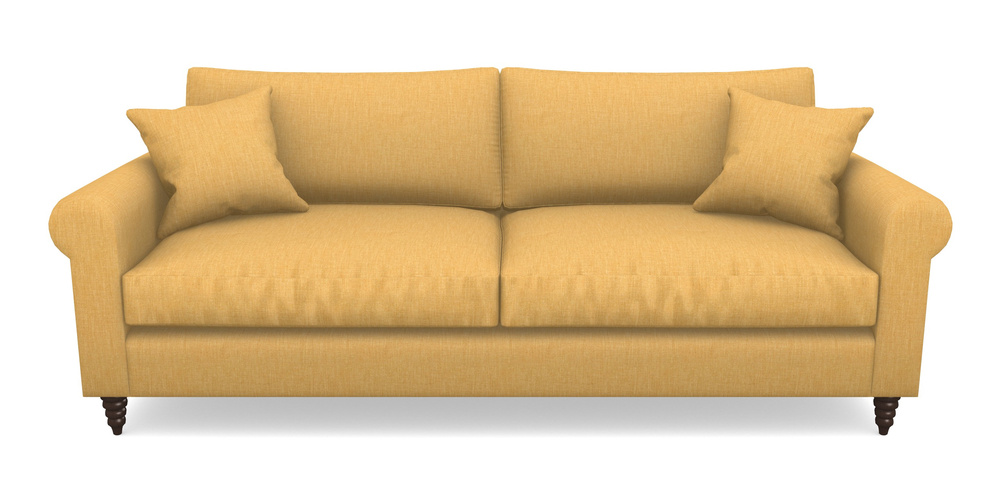 Product photograph of Apuldram 4 Seater Sofa In Clever Cotton Mix - Mustard from Sofas and Stuff Limited