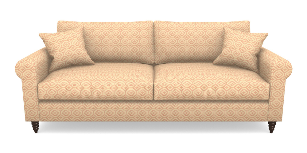Product photograph of Apuldram 4 Seater Sofa In Cloth 18 - Tile - Flamingo from Sofas and Stuff Limited