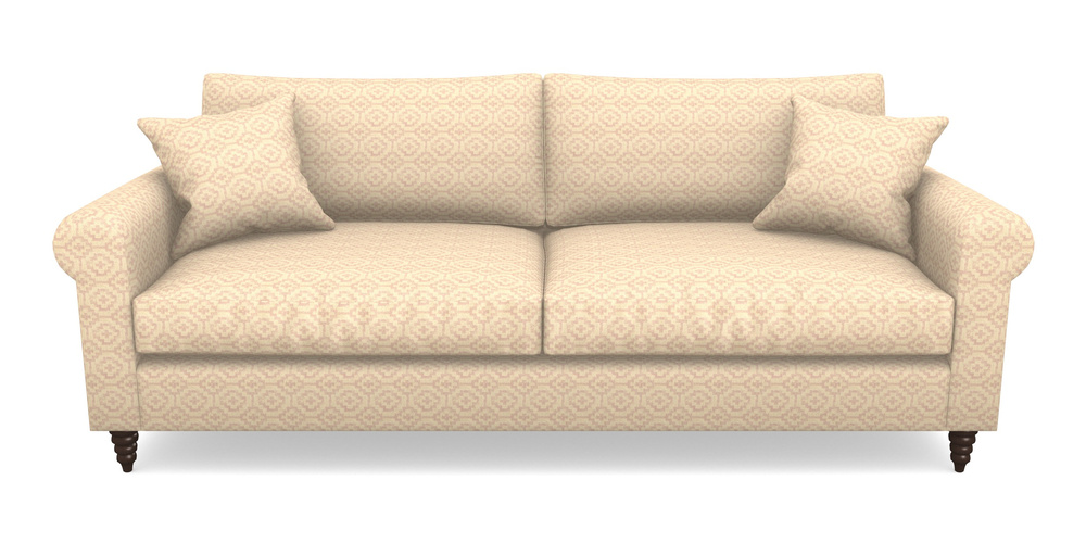 Product photograph of Apuldram 4 Seater Sofa In Cloth 18 - Tile - Rose from Sofas and Stuff Limited