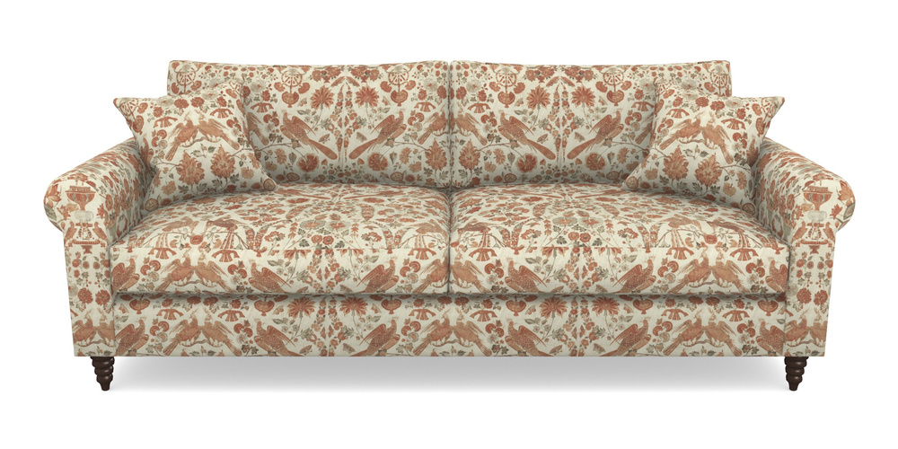 Product photograph of Apuldram 4 Seater Sofa In V A Brompton Collection - Coromandel - Terracotta from Sofas and Stuff Limited