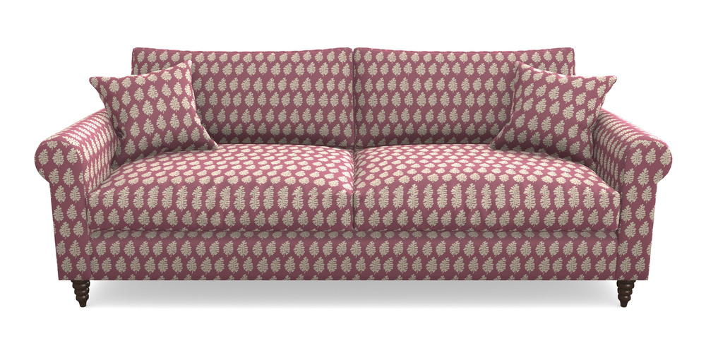 Product photograph of Apuldram 4 Seater Sofa In Cloth 21 - Oak Leaf - Cassis from Sofas and Stuff Limited