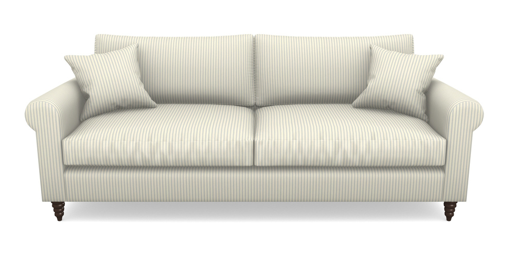 Product photograph of Apuldram 4 Seater Sofa In Cotton Stripe - Sky from Sofas and Stuff Limited