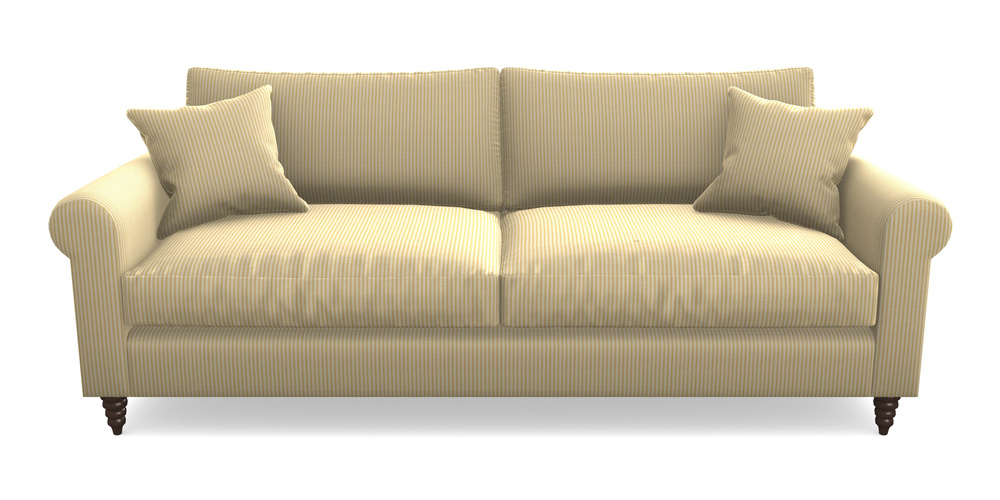 Product photograph of Apuldram 4 Seater Sofa In Cloth 21 - Simple Stripe - Canary from Sofas and Stuff Limited