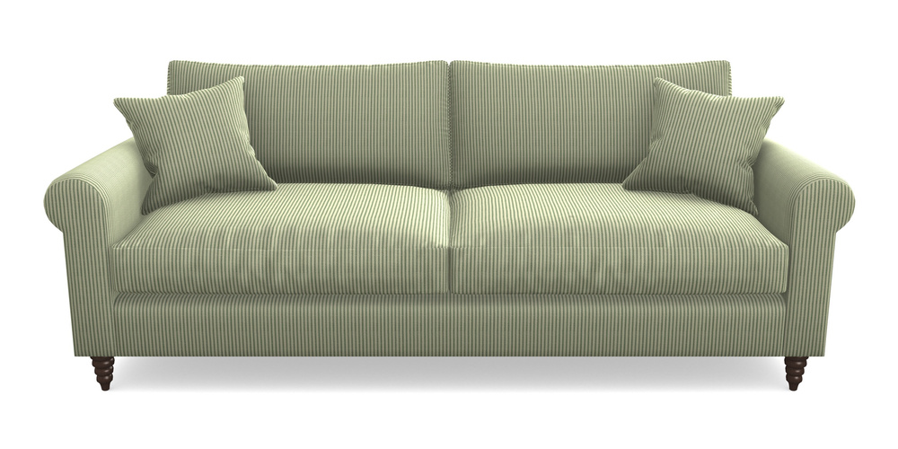 Product photograph of Apuldram 4 Seater Sofa In Cloth 21 - Simple Stripe - Forest from Sofas and Stuff Limited