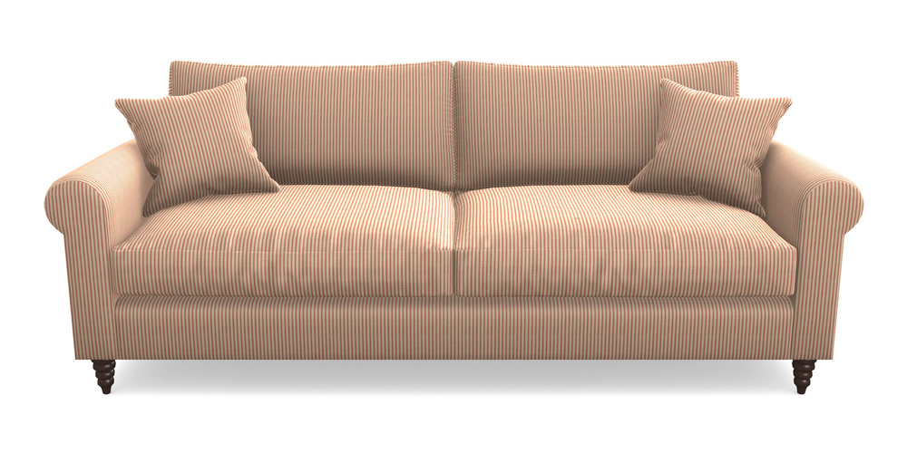 Product photograph of Apuldram 4 Seater Sofa In Cloth 21 - Simple Stripe - Ginger Snap from Sofas and Stuff Limited