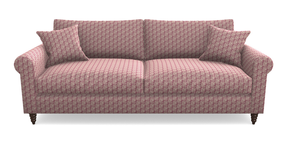 Product photograph of Apuldram 4 Seater Sofa In Cloth 21 - Spring Twig - Cassis from Sofas and Stuff Limited
